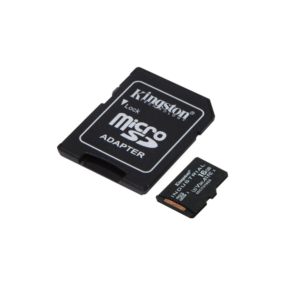 Produktbild för Kingston Industrial - flash-minneskort - 16 GB - microSDHC UHS-I