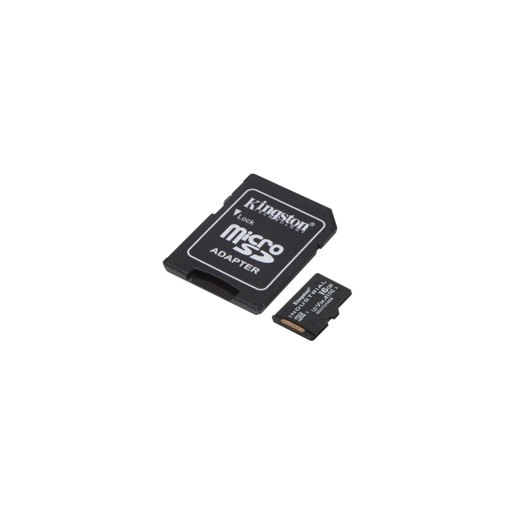 Produktbild för Kingston Industrial - flash-minneskort - 16 GB - microSDHC UHS-I