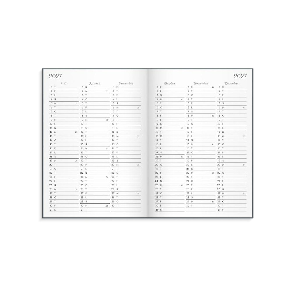 Produktbild för Kalender Doodle inbunden 26/27