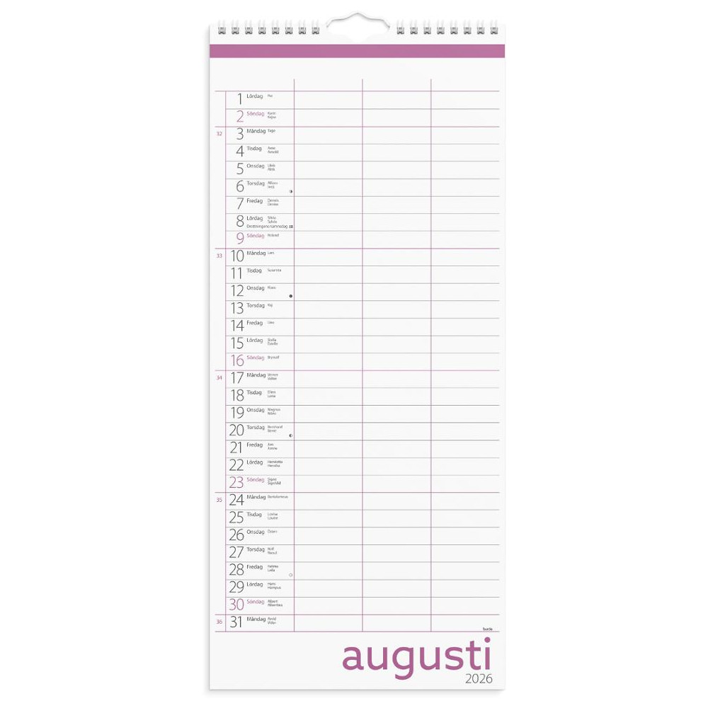 Produktbild för Familjekalender Lilla 26/27