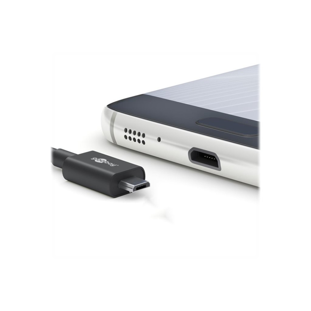 Produktbild för goobay - USB-kabel - mikro-USB typ B till USB - 50 cm