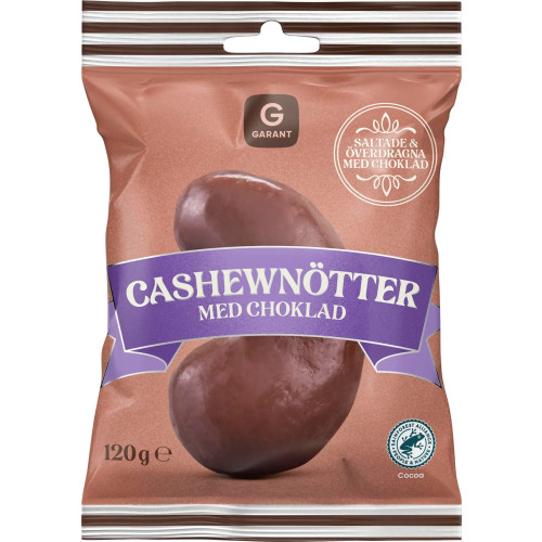 GARANT Cashewnötter med Choklad 120g