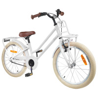 Produktbild för Barncykel 20 Tum för 6-11 år gamla Vit