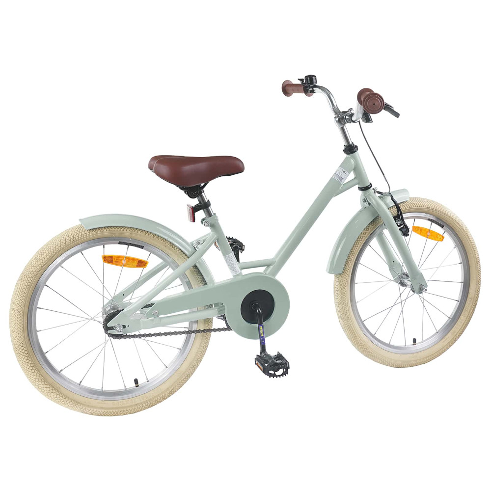 Produktbild för Barncykel 20 Tum för 6-11 år gamla Ljusgrön