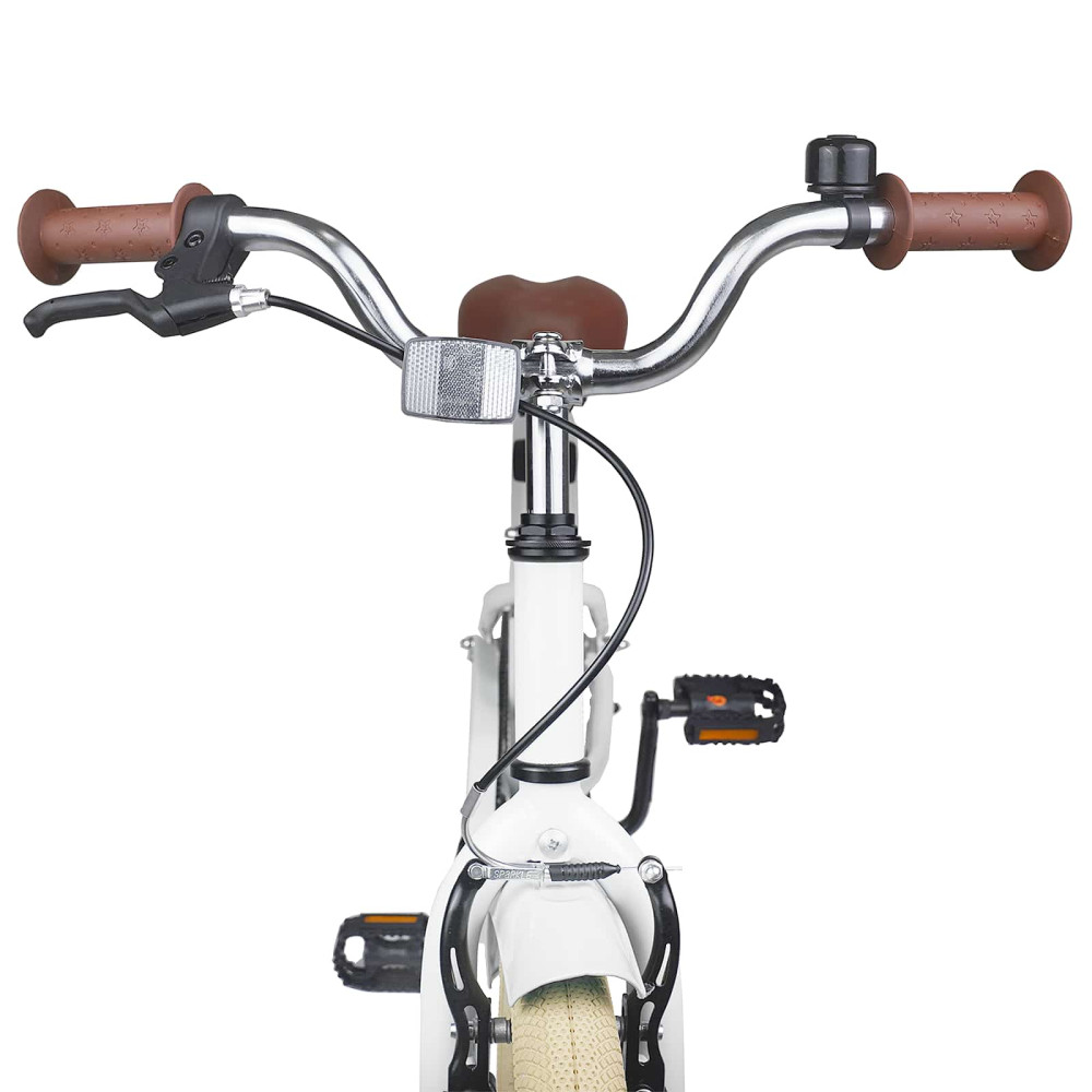 Produktbild för Barncykel 20 Tum för 6-11 år gamla Vit