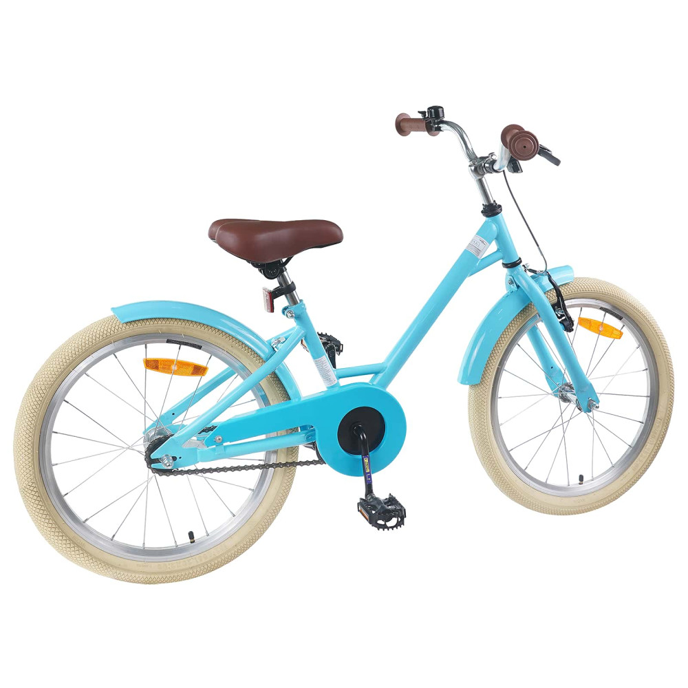 Produktbild för Barncykel 20 Tum för 6-11 år gamla Ljusblå