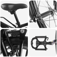 Produktbild för Barncykel 22 Tum för 7-12 år gamla Svart