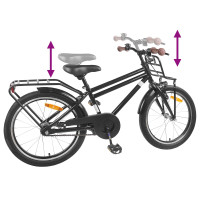 Produktbild för Barncykel 22 Tum för 7-12 år gamla Svart