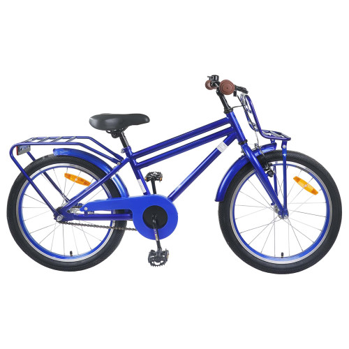 vidaXL Barncykel 18 Tum för 5-7 år gamla Mörkblå