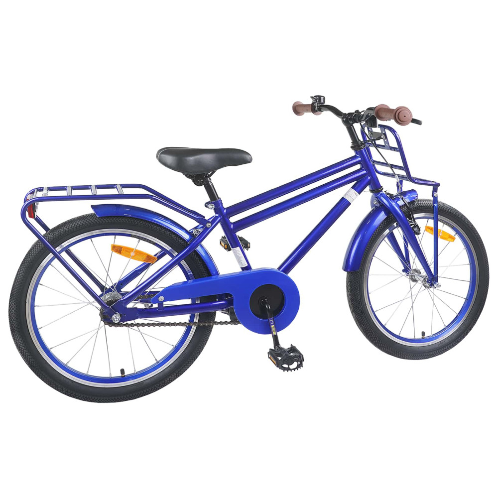 Produktbild för Barncykel 18 Tum för 5-7 år gamla Mörkblå