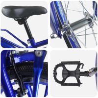 Produktbild för Barncykel 18 Tum för 5-7 år gamla Mörkblå