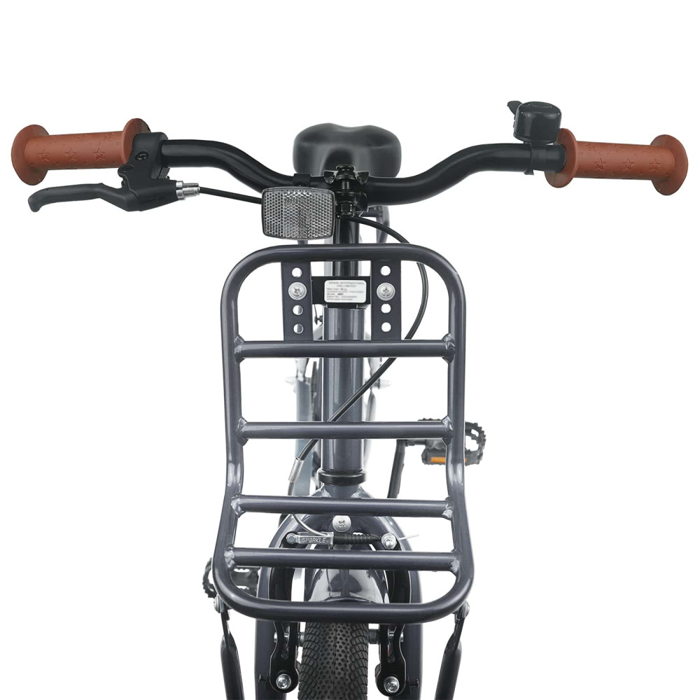 Produktbild för Barncykel 20 Tum för 6-11 år gamla Mörkgrå