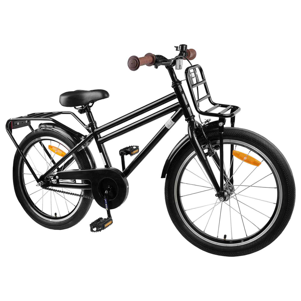 Produktbild för Barncykel 20 Tum för 6-11 år gamla Svart