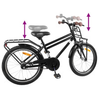 Produktbild för Barncykel 22 Tum för 7-12 år gamla Svart