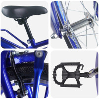 Produktbild för Barncykel 22 Tum för 7-12 år gamla Mörkblå
