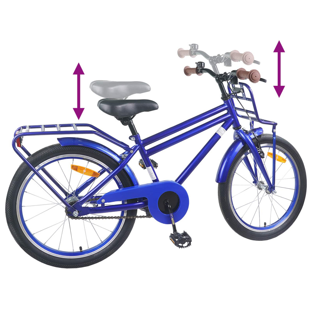Produktbild för Barncykel 22 Tum för 7-12 år gamla Mörkblå