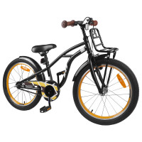 Produktbild för Barncykel 20 Tum för 6-11 år gamla Svart