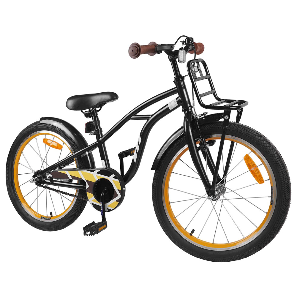 Produktbild för Barncykel 22 Tum för 7-12 år gamla Svart