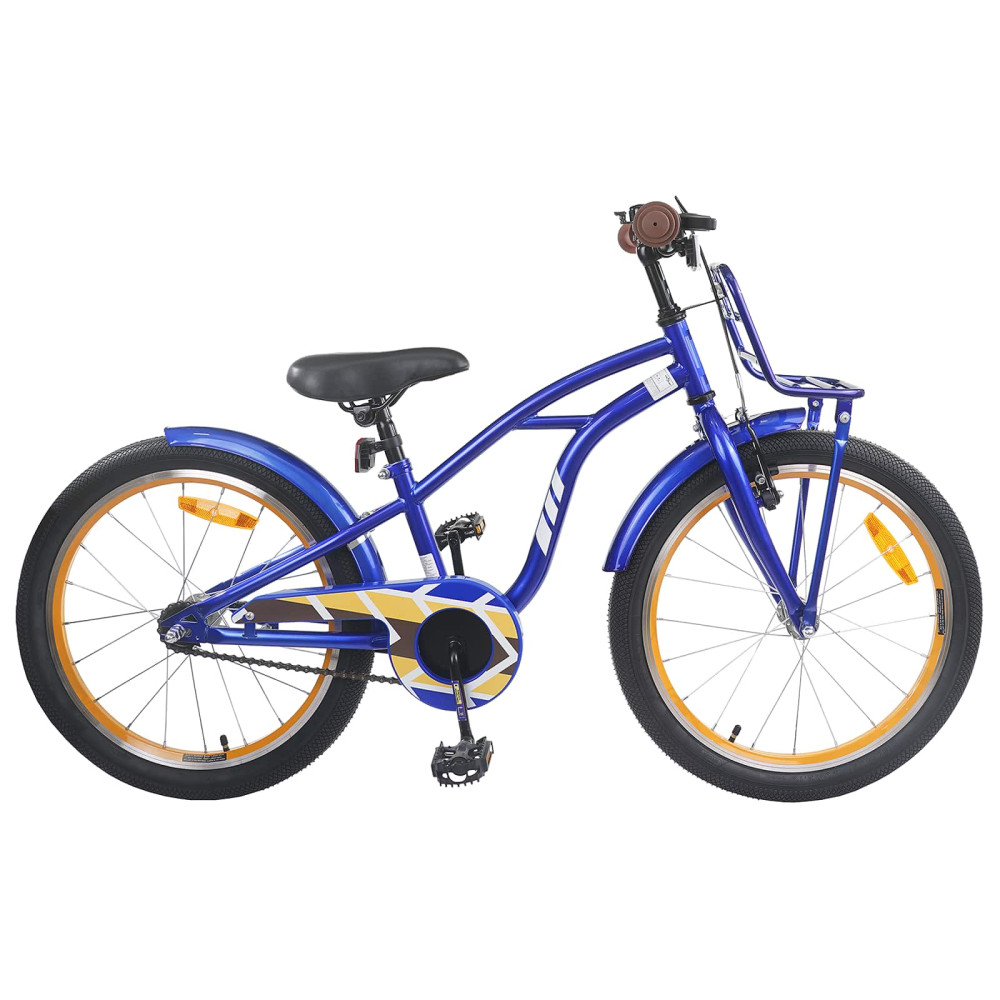 Produktbild för Barncykel 20 Tum för 6-11 år gamla Mörkblå