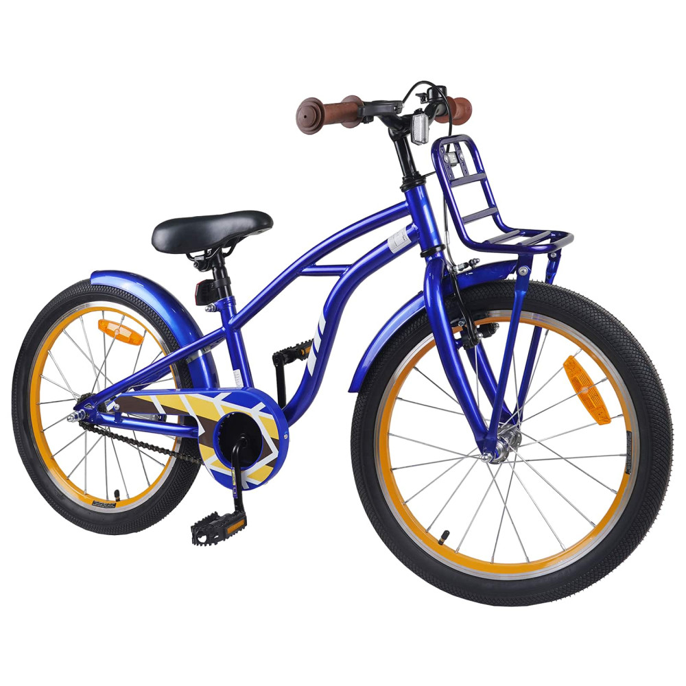 Produktbild för Barncykel 20 Tum för 6-11 år gamla Mörkblå