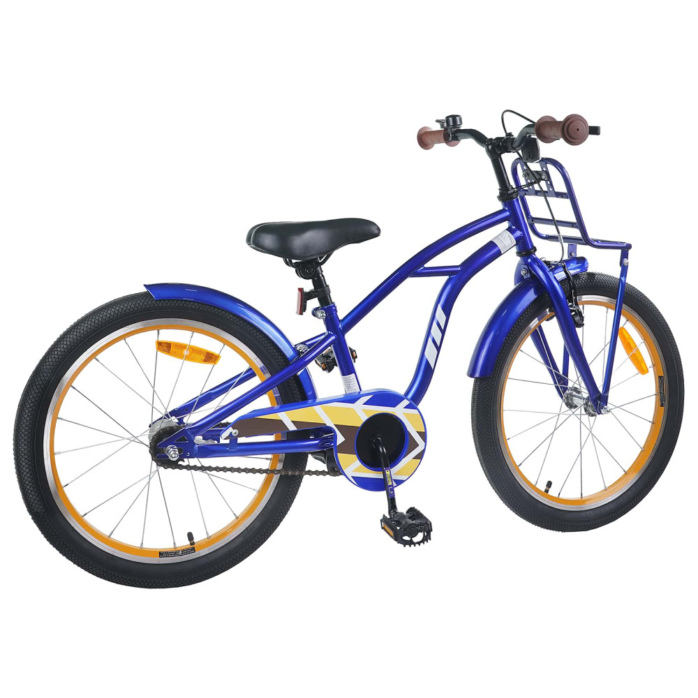 Produktbild för Barncykel 22 Tum för 7-12 år gamla Mörkblå
