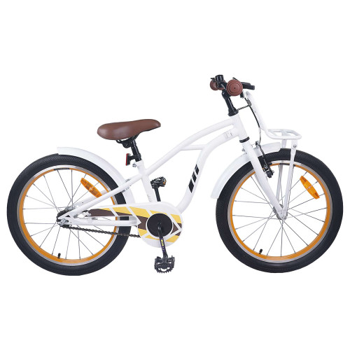 vidaXL Barncykel 20 Tum för 6-11 år gamla Vit - Cyklar