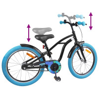 Produktbild för Barncykel 20 Tum för 6-11 år gamla Svart