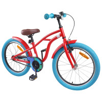Produktbild för Barncykel 20 Tum för 6-11 år gamla Röd