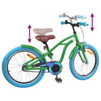 Produktbild för Barncykel 20 Tum för 6-11 år gamla Grön