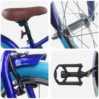 Produktbild för Barncykel 20 Tum för 6-11 år gamla Mörkblå