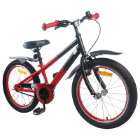 Produktbild för Barncykel 20 Tum för 6-11 år gamla Röd och Svart