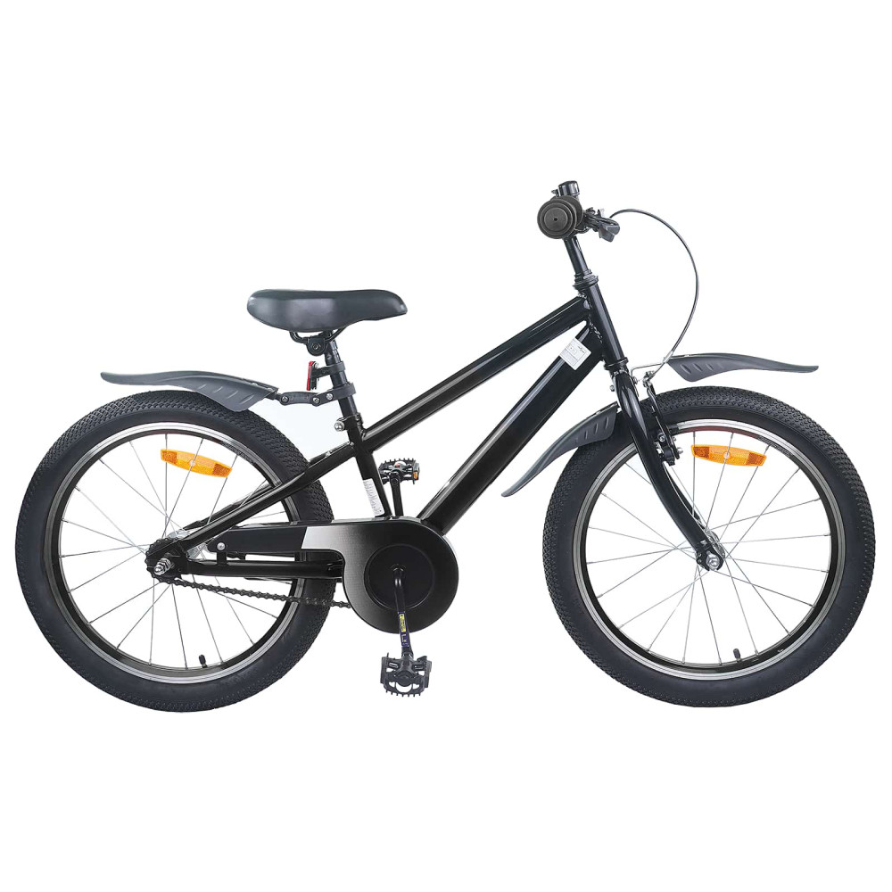 Produktbild för Barncykel 20 Tum för 6-11 år gamla Svart