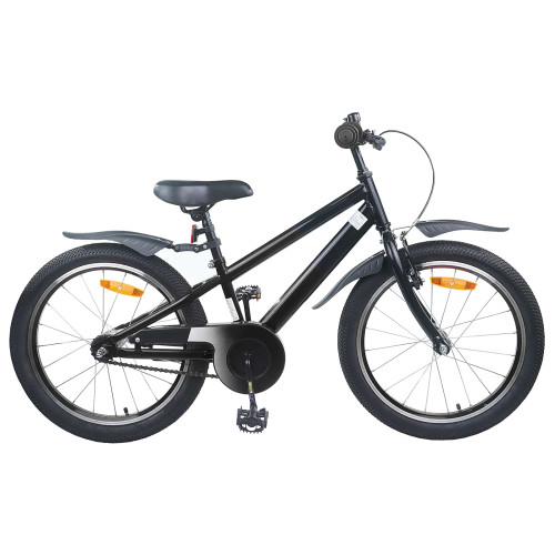 vidaXL Barncykel 20 Tum för 6-11 år gamla Svart