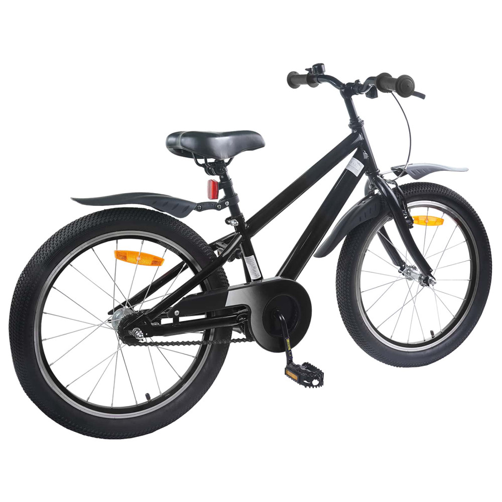 Produktbild för Barncykel 20 Tum för 6-11 år gamla Svart