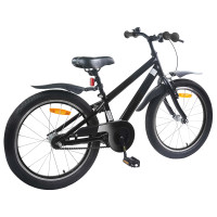 Produktbild för Barncykel 20 Tum för 6-11 år gamla Svart