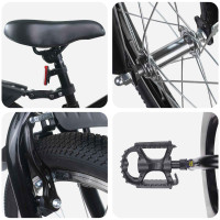 Produktbild för Barncykel 20 Tum för 6-11 år gamla Svart