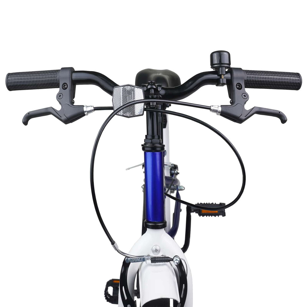 Produktbild för Barncykel 20 Tum för 6-11 år gamla Blå vit