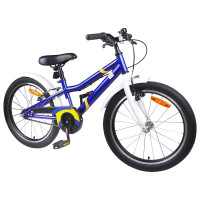 Produktbild för Barncykel 24 Tum för 8-12 år gamla Blå vit
