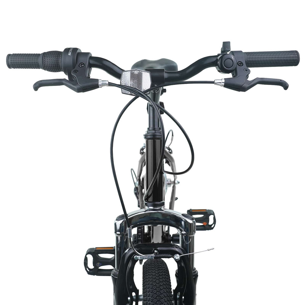 Produktbild för Barncykel 24 Tum 6-Speed för 8-12 år gamla Svart