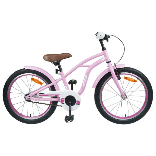 vidaXL Barncykel 20 Tum för 6-11 år gamla Ljusrosa