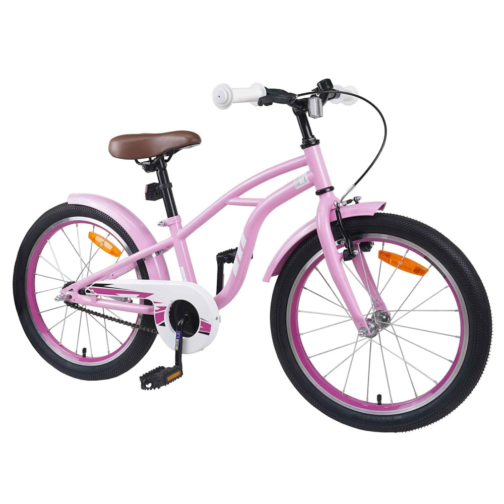Produktbild för Barncykel 20 Tum för 6-11 år gamla Ljusrosa