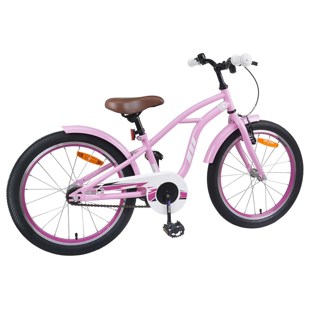 Produktbild för Barncykel 20 Tum för 6-11 år gamla Ljusrosa