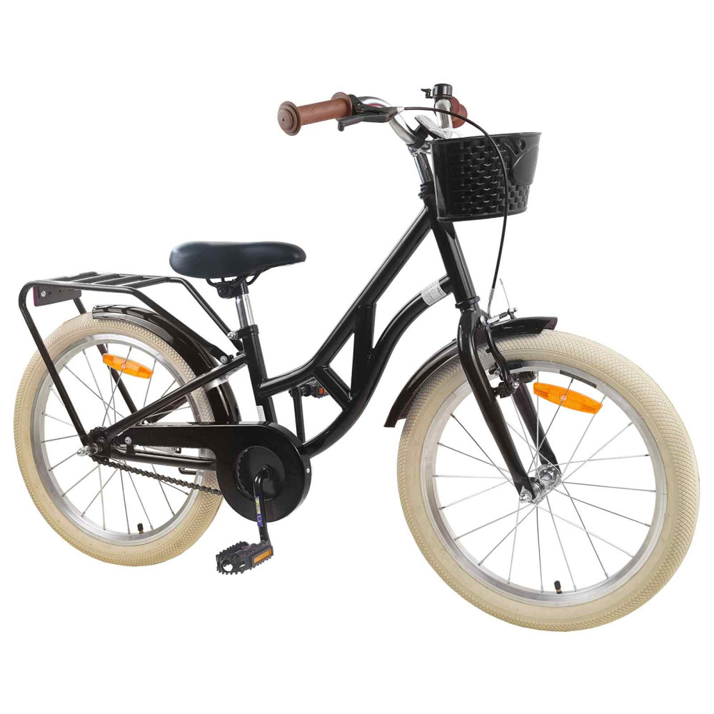 Produktbild för Barncykel 20 Tum för 6-11 år gamla Svart
