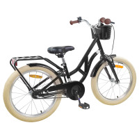 Produktbild för Barncykel 20 Tum för 6-11 år gamla Svart