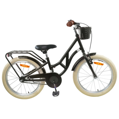 vidaXL Barncykel 24 Tum för 8-12 år gamla Svart - Cyklar