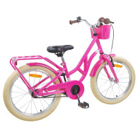 Produktbild för Barncykel 20 Tum för 6-11 år gamla Mörkrosa