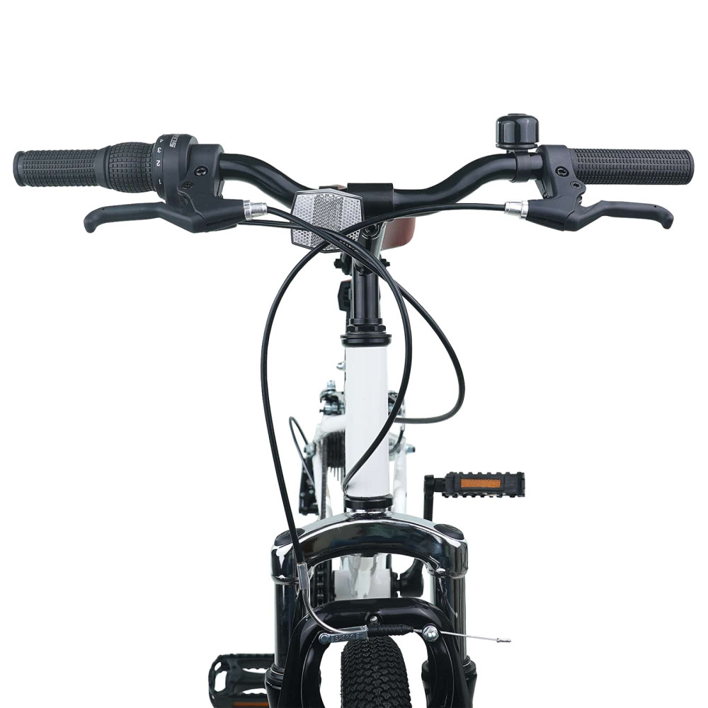 Produktbild för Mountainbike 20 Tum 6-Hastighet för 5-8 år gammal Vit