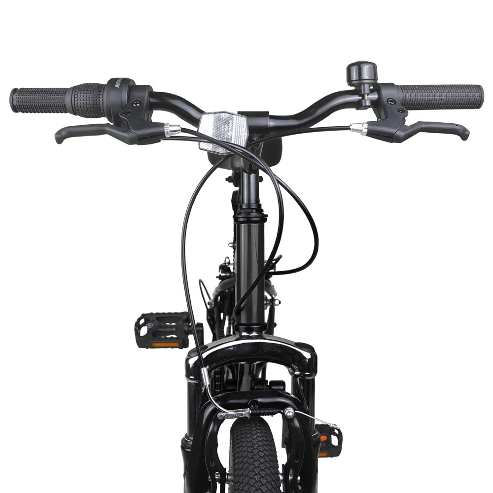 Produktbild för Mountainbike 20 Tum 6-Hastighet för 5-8 år gammal Svart