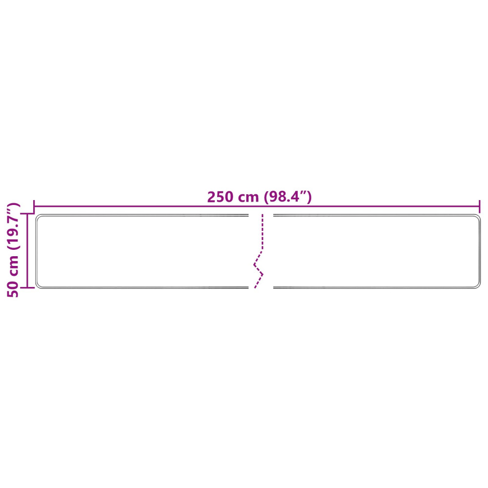Produktbild för Mattlöpare MARSA Kräm 50 x 250 cm Polyester och PVC