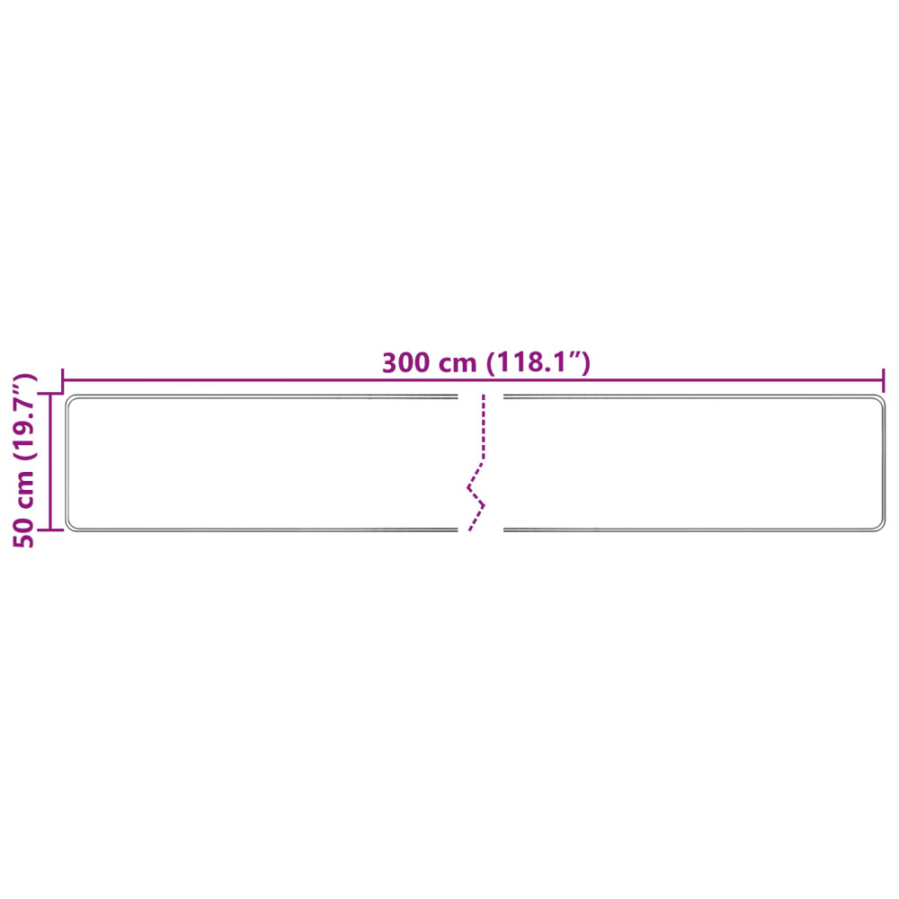 Produktbild för Mattlöpare MARSA Kräm 50 x 300 cm Polyester och PVC